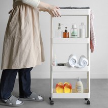 이동식 무빙 트롤리 선반 정리대 2 3 4단 서랍장, 스텔라트롤리3단와이드형