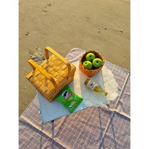오베르뉴 접이식테이블 피크닉 테이블 간편한 캠핑테이블 차박용품, 아이보리
