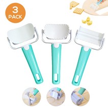 롤링 쿠키커터 3종 세트 비스킷 커터기 반죽 과자 쿠키 베이킹 디저트 슈가 아이싱