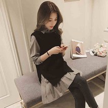 여자니트원피스 상견례 명절며느리룩 돌잔치엄마 박지영 셔츠형 아나운서 만삭촬영 피로연 가을 셔츠형