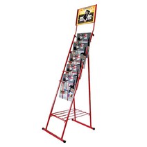 카다로그 스탠드 CDS-3R 레드 접이식