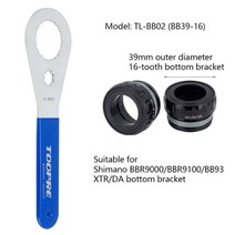자전거 하단 브래킷 렌치 수리 도구 mtb 도로 자전거 bb 하단 브래킷 설치 제거 shimanosramixfdubbsa30, tl-bb02