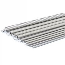 와이어로프 304 스테인레스 스틸 와이어 직경 0.3mm-1.2mm 길이 300mm 이중 후크 긴 확장 장력 스프링 2 개, [13] 0.8x8x300  2pcs