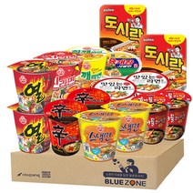 블루존 삼양 팔도 농심 오뚜기 라면 9종 18개입 세트(맛있는2+도시락2+육개장사발면2+일품해물2+신라면2+진매2+열라면2+참깨라면2+스낵면2), 1세트