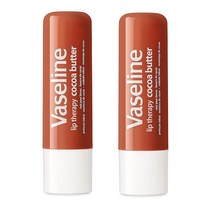Vaseline Lip Therapy Cocoa Butter 바세린 립 테라피 코코아 버터 립 밤 스틱 4.8g 2팩