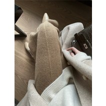 추동 한판 핑크 니트 할머니 팬츠 루즈핏 스트레이트 팬츠 자녀 캐주얼 와이드 팬츠