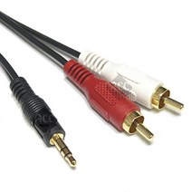 ACCHOUSE ST 3.5-RCA2선 케이블 엠프 연결 스마트폰 핸드폰 외부입력 음성 컴퓨터 음성케이블, 1개, 30m