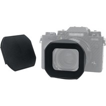 JJC 메탈 스퀘어 렌즈 후드 Fuji Fujinon XF 23mm F1.4 R LM WR 및 33mm 렌즈용, for Fuji XF 23mm F1.4 R LM & 3