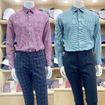 루이까스텔 남성 21FW 시즌오프 70%할인 가을 겨울 잔지도리 패턴 면혼방 긴팔 셔츠 티셔츠 3MCSH992