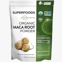 MRM 마카 루트 뿌리 파우더 Raw Organic Maca Root 글루텐 없음 240g x 1봉지