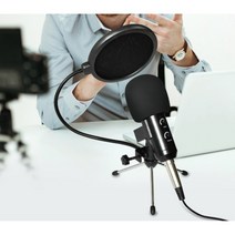 에코기능 잡음적은 단일지향성 USB 방송용 마이크 / 랩 다이나믹 1인 ASMR