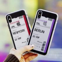 미스터마켓 갤럭시노트4엣지 TC 에어플레인 티켓 투명젤리 케이스 N915 (5531890), 뉴욕, 갤럭시노트4엣지/N915