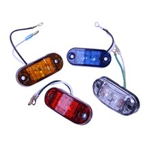 세미카 SORI 미니 LED 2구램프 미등 화물차 차폭등 LED시그널, 12V 백색(투명)