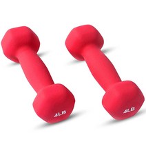 JFIT 네오프린 덤벨 6 LB 232456, Vinyl Dumbbell Pair, 4 LB PAIR