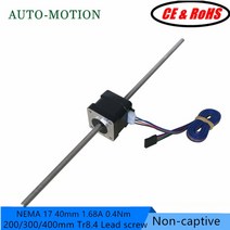 NEMA 7 500mm Tr8 * 4 리드 스크류가 비 캡 티브 스테퍼 모터 3D 프린터 용 선형, 01 42STH40-500T84