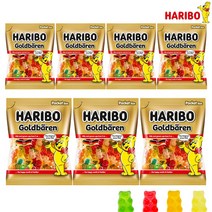 예이니식품 하리보 골드베렌 젤리 7개(100gx7개) 유튜브과일딸기오렌지, 100g, 7개