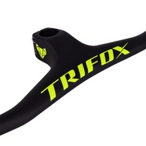 빠른 해외직구 TRIFOX 풀 카본 MTB 핸들바 일체형 산악 자전거 RHB200 3K 매트 블랙 -17 도 탄소 핸들바 스템, Green Stem-80mm_Length 800mm