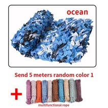야외차양차광막그늘막 더블 보강 그물 사냥 훈련 네트 커버 자동차 텐트 멀티 사이즈, Marine camouflage+2x3m