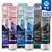 2080 히말라야 마운틴 퓨어 솔트 치약 120g x3개 (핑크/크리스탈/차콜), 히말라야 핑크 솔트 치약 120g x3개