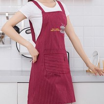 가성비 귀여운 빅 포켓 커피 타임 원피스 앞치마 에이프릴, 그린