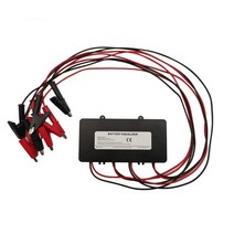 12V 24V 36V 48V 배터리 이퀄라이저 밸런서 충전기 컨트롤러 납산 뱅크 시스템용 검정색