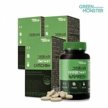 그린몬스터 다이어트 14in1 녹차카테킨+ 3박스 (700mg x 56정), 56정, 3개