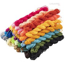 와요또 1mm 1.5mm 폴리 매듭 팔찌 끈 매28컬러 수공예 끈팔찌, 1.5mm(13m), 21.라이트블루