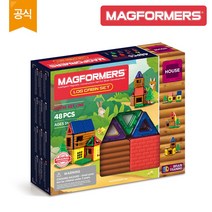 [짐보리] 맥포머스_로그 캐빈 세트 (48PCS)