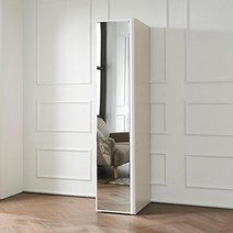 공간활용 인테리어 전신거울 슬림 수납장 400 2색상, 그레이