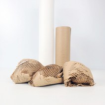 포장완충제 종이뽁뽁이 3TYPE, 롤타입(50cm-50m)-브라운