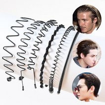 엔템 고탄력 세안 머리띠 스포츠 남자헤어밴드 6p 12p