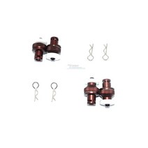 1SET TRAXXAS TRX-4 TRX4 82066-4 전술 유닛 본체 용 합금 전면 및 후면 자기 바디 마운트-TRX4201FRA RC 자동차 부품 완구, [06] 브라운