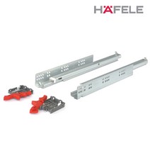 헤펠레 댐핑 언더 레일 댐퍼 3단 서랍장 서랍레일, 언더레일(3단댐퍼)250헤펠레