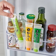 구디푸디 냉장고 선반 클립형 소스 보관 포켓 정리대
