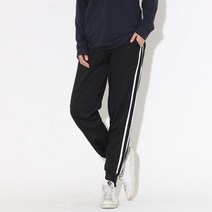 여자 두줄 융 기모 트레이닝 조거 팬츠 긴바지 런닝복 주말룩 이지웨어