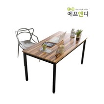 에프앤디 TS 04-W1800 강화유리 책상 사무용가구, 발티모/블랙