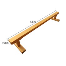 나무 평균대 균형 체육 교구 체육시간 평형, 1.5m 가로세로 10cm 높이 30cm 탈부착 가능