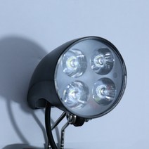 전기자전거 배터리 36V 48V eBike 라이트 스쿠터 램프 전기 자전거 4 LED 프론트 헤드 라이트 경적 드롭