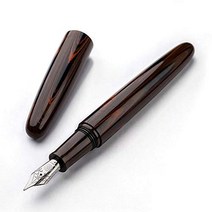 WANCHER 꿈 만년필 DREAM PEN 마코토 에보나이트 마블 브라운 Marble Brown 시가 모양 만년필 (M 중자)