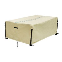 Ursmart 옥스포드 피복 가구 방진 덮개 정원 방수 옥외 안뜰 가구 세트 덮개, 600D 옥스포드 원단 폴리에스터, 베이지