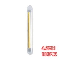 2자 어항 라이트 조명 100 강아지/묶음 2.2/4.5mm 나이트 다크 글로우 스틱 낚시 플로트 막대 유용한 형광등 태클, [02] YELLOW