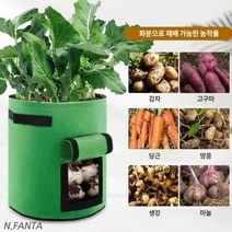 부직포 화분 식물 블루베리 키우기 10갤런 40x30 고구마 감자 블루베리 모종 키우기 베란다 텃밭 흙 담기 화분, 10갤런고구마화분