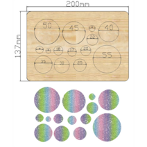 목형 가죽재단 DIY 패턴 커터 프레스 절곡 철판 가죽공예 도구10mm 55mm diy 가죽 공예 라운드 펀치 금형 템플릿 수제 가죽 칼 금형 스크랩북 나무 절단 다이, s98