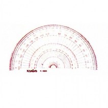 f20 76557 코링 템플렛 K-1800 반원분도기 18cm 1개, 단품