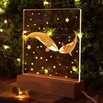 DIY 아크릴 무드등 LED조명 네온사인간판 네온보드 레터링 네온등 무드등만들기, 아크릴LED조명+마커펜6종