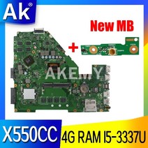 Akemy X550CC 노트북 ASUS A550C R510C 메인 4GB-RAM I5-3337/3317U GT720M, 01 마더 보드