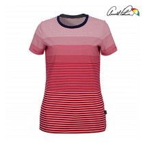 아놀드파마 아놀드파마 여성 냉감 그라데이션 스트라이프 반팔 티셔츠 ALM8KR95_RE