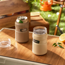 THERMOS 써모스 ROD-002K 트래블킹 컵 & 캔 홀더, 스테인레스(S), 350ml