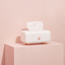 에버하우스 유니크 라운드 티슈케이스 Free, 화이트, 2개