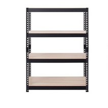 스피드랙 철제 선반 4단 1200x400x1800mm 베란다 창고 펜트리 수납 선반 앵글, 1200*400*1800*4단(블랙앵글)